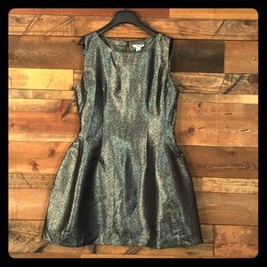 New Shimmery Silver Cocktail Dress